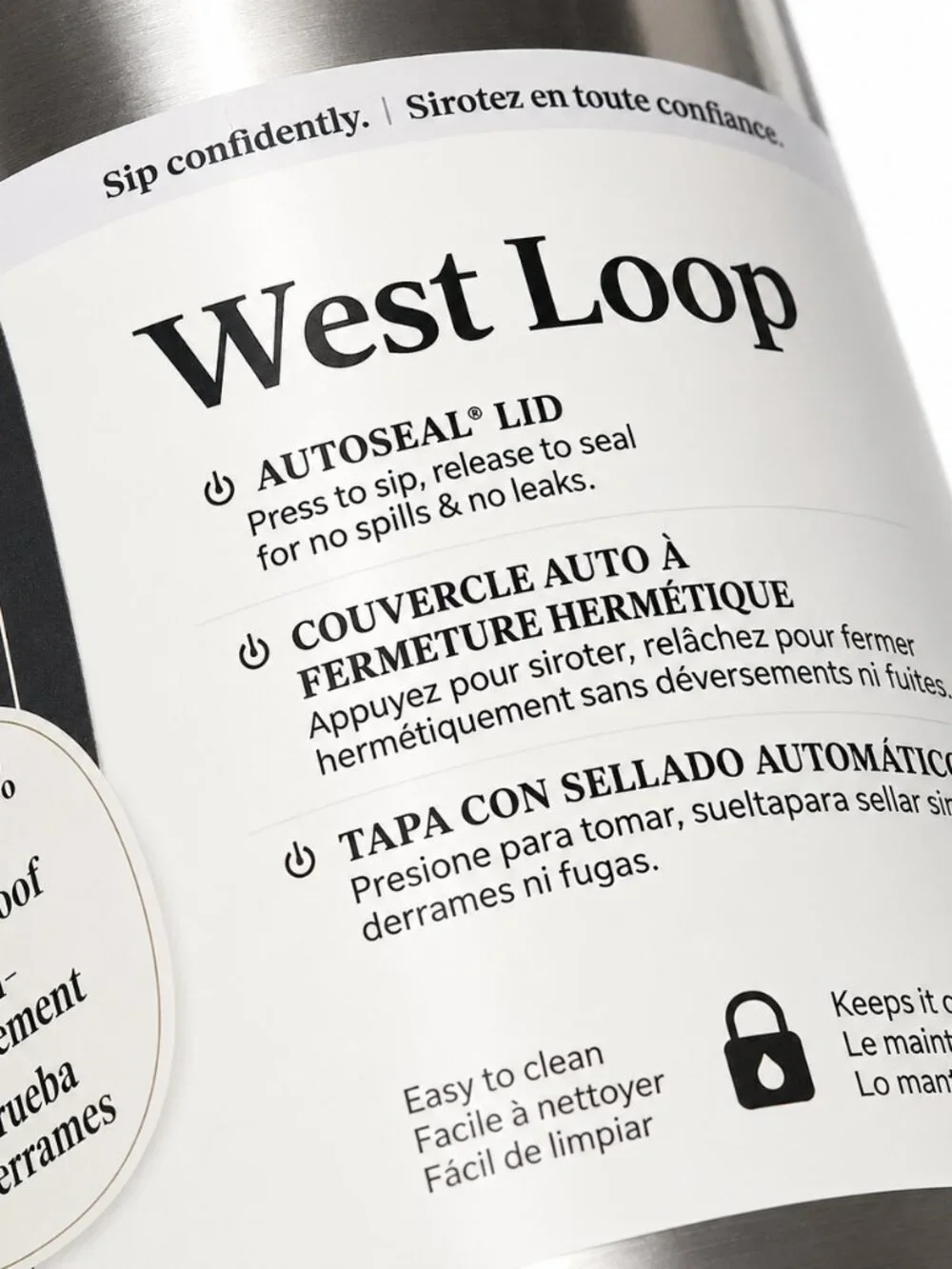 Contigo West Loop 2.0 AutoSeal Stainless Steel Travel Mug 20oz Thermalock NEW